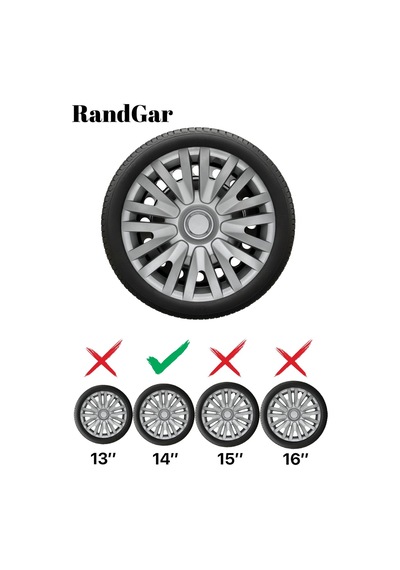 Renault Laguna 1 14 İnç Jant Kapağı 4 Adet Gri G111 Rand