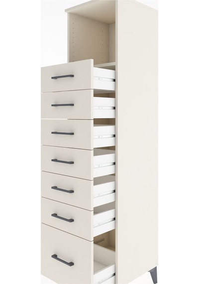 Hyperion Dolap Tek Raflı 7 Çekmeceli 44x44x182 Aytaşı-aytaşı Aytaşı
