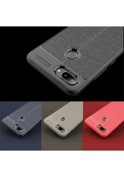 Xiaomi Mi 8 Lite Kılıf Zore Niss Silikon Kapak Gri