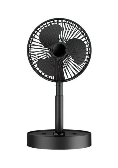 Çeşithane F-06 Masaüstü Ayaklı Fan Şarjlı Kompakt Siyah Mini Fan