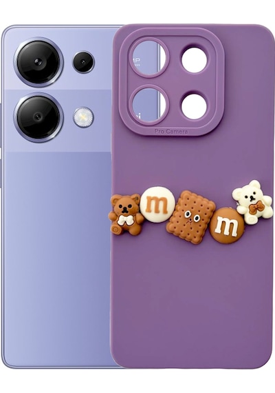 Xiaomi Redmi Note 13 Pro 4g Kılıf 3d M Bear Kamera Korumalı Silikon Kapak