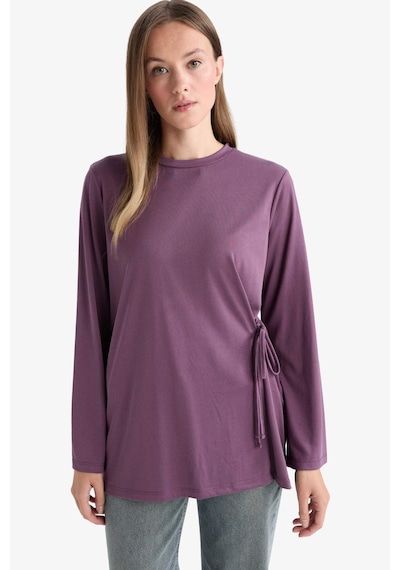 Defacto Regular Fit Modal Uzun Kollu Tunik G0305ax25aupr79 Mor