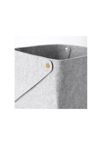 Ikea Pudda Katlanabilir Saklama Kutusu 28 X 28 X 23 Cm Gri