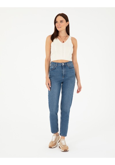 Pierre Cardin Kadın Mavi Jean Pantolon 50292478-vr036 Mavi
