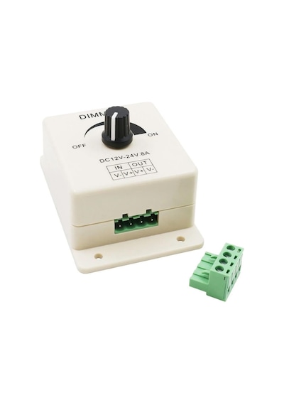 Tls Robotik Led Dimmer Dc 12v 24v 8a Ayarlanabilir Parlaklık Kontrolü Diğer