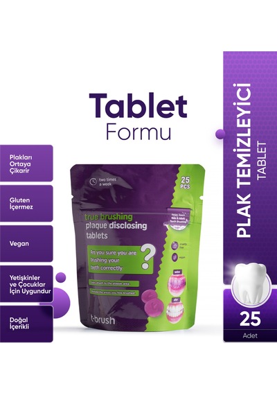 Tbrush Plak Kaşifi ve Tartar Gösterici Tablet (10 Paket)