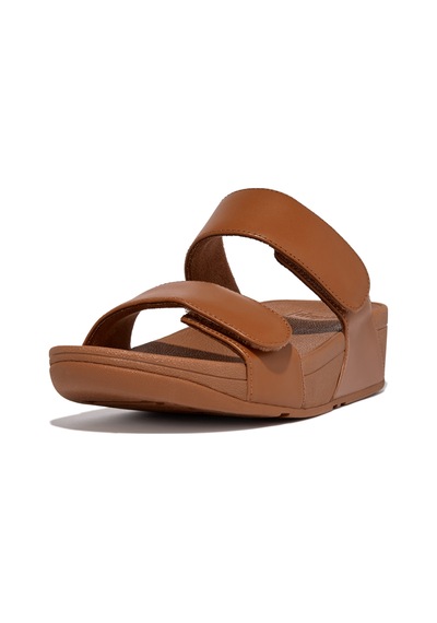 Roncato 592 Light Tan Terlik Kadın Diğer Fv6-090 / 592 Fitflop Lulu Adjustable Leather Slides Kızıl Kahve