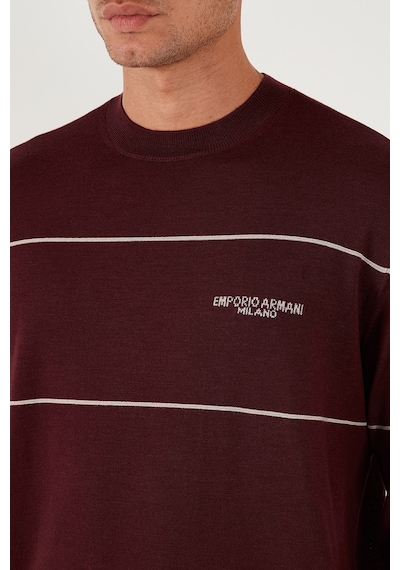 Emporio Armani Erkek Kazak Em002796 Af14199 M5065 Bordo Bordo