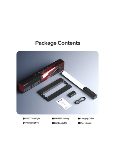 Photoolex B400 25w App Kontrollü Rgb Tube Led Işık - Tf-ls-140lw-pl
