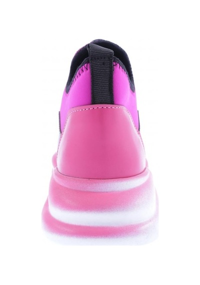 Dgn 315-23y Kadin Kalin Taban Strech Detayli Silver Taş Bağcikli Sneakers Ayakkabi 315-2026-R0507 Fuşya