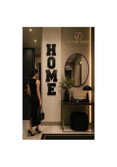 Studio Home Dekoratif Duvar Yazısı 1 Mm Kendinden Yapışkanlı Aynalı Pleksi 9 Renk Seçeneği Siyah