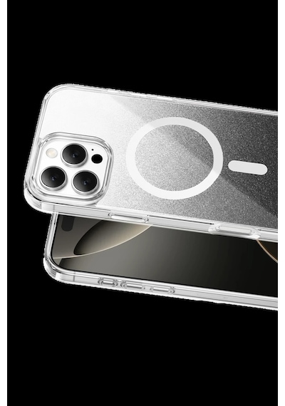 Onegif Apple iPhone Uyumlu,  16 Pro Max Sora Simli Magsafe Kapak - Siyah