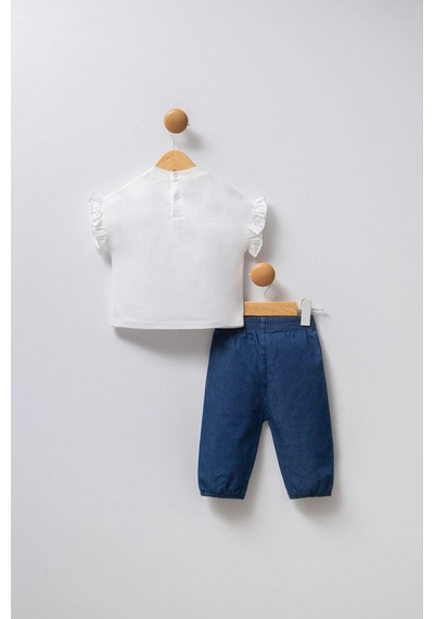 U.S. Polo Assn. U.s.polo Assn. Kız Bebek 2li Takım - Beyaz