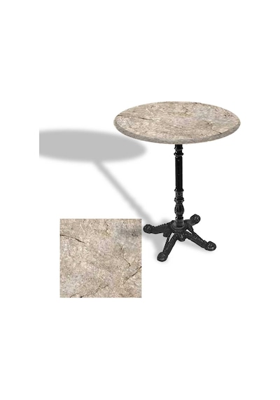 Çipa 1004 Döküm Ayak Yuvarlak Masa Çap 60cm - Werzalit, Wermodin Ve Allzalit Tabla - Scala Marble Çok Renkli Çipa 1004 Döküm Ayak Yuvarlak Masa Çap 60cm - Werzalit, Wermodin Ve Allzalit Tabla - Scala Marble Çok Renkli