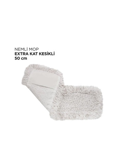 Yedek Nemli Mop 50cm Beyaz