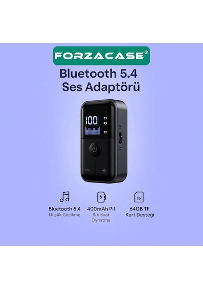 Tv, Araç, Bilgisayar Uyumlu 2in1 Aux Bluetooth 5.4 Tf Kartlı Kablosuz Ses Adaptörü - Fc1129