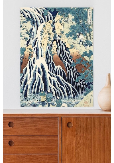 Kirifuri Waterfall - Katsushika Hokusai Sanatsal Poster 60 X 90