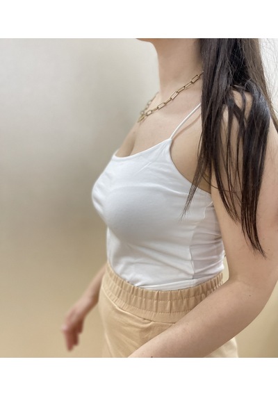 Kadın Pamuklu Crop Top Askılı Büstiyer