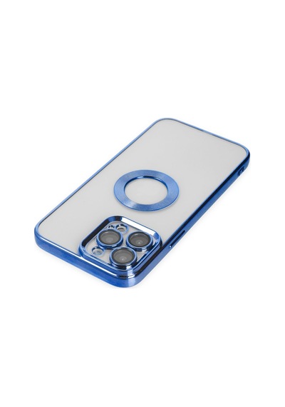 Apple Uyumlu - iPhone 14 Pro Max Kılıf Slot Silikon - Mavi