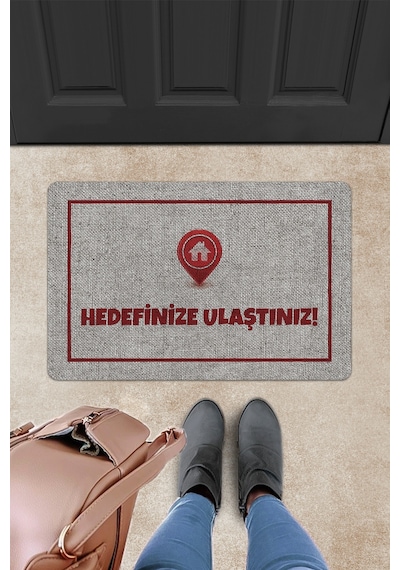 Evaşk Kapı Önü Paspası Vinil Kaymaz Tabanlı 45 X 70 Evaşkdm11076