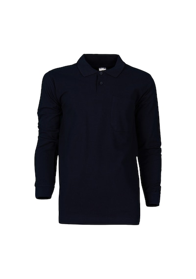 2 İp Polo Yaka Sweatshırt Lacıvert