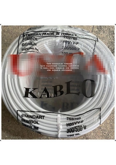 2 X 0,75 Mm Cca 2 Kanal Beyaz Ttr Kablo