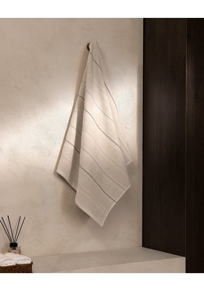 Madame Coco Celeste %100 Pamuk Banyo Havlusu - Bej - 70x140 Cm 8684427342800 Çok Renkli