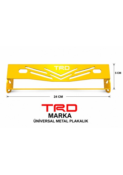 Trd Marka Universal Metal Plakalık Sarı 0