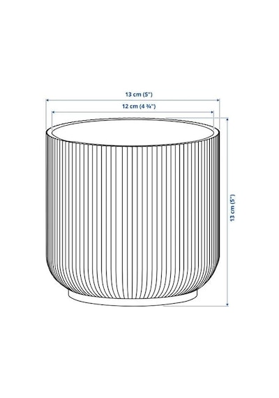 Sumuhome Gradvıs Seramik Saksı Pembe 12 Cm