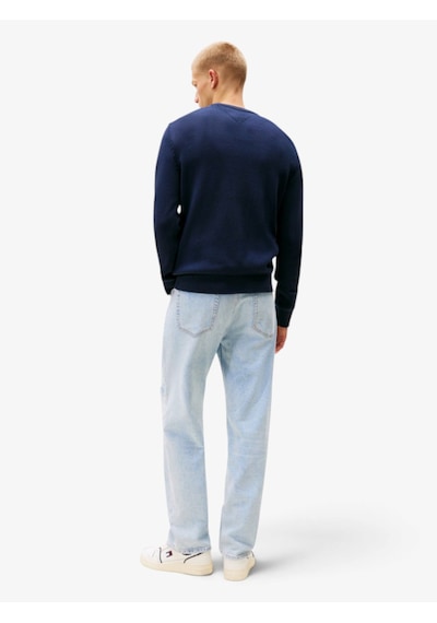 Tommy Hilfiger Tjm Slım Ess Sweater Ext Erkek Mavi Kazak - Dm0dm21787