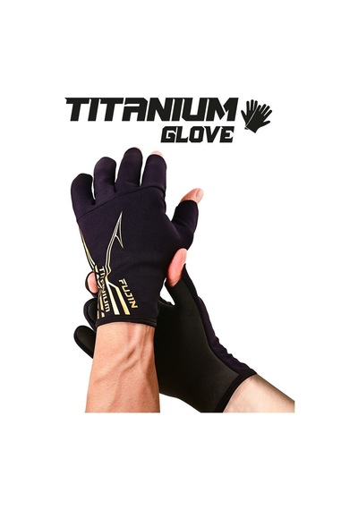 Fujin Pro Angler S24 Titanium Gloves Black Gold M/l Siyah