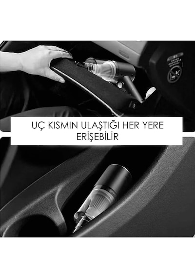 Mini Vakumlu Araç Süpürgesi El Süpürgesi Şarjlı Çok Fonksiyonlu Ev Aleti Lisinya
