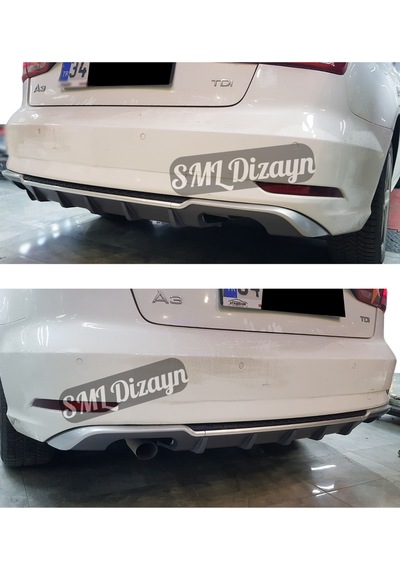 Audi A3 Sedan 2017-2020 Difüzör Makyajlı Kasa İthal Plastik