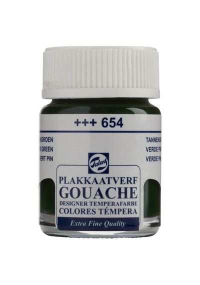 Talens Gouache Extra Fine Quality Bottle 16 Ml Fir Green 654 Çok Renkli