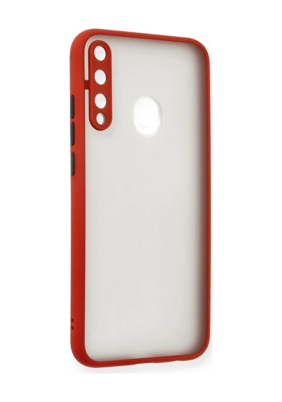 Huawei P40 Lite Uyumlu E Kılıf Montreal Silikon Kapak - Kırmızı