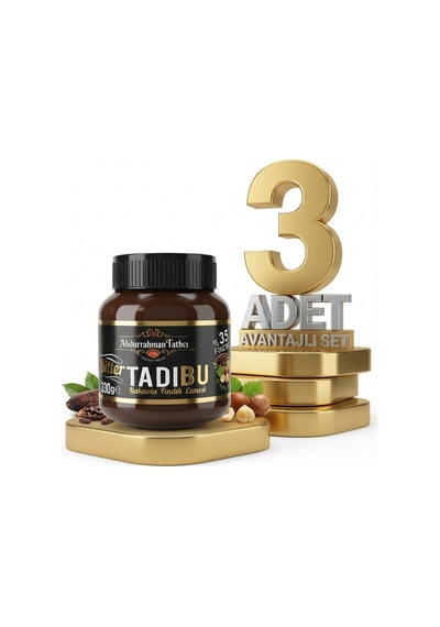 Tadıbu Bitter Kakaolu Fındık Ezmesi 3x330 Gr