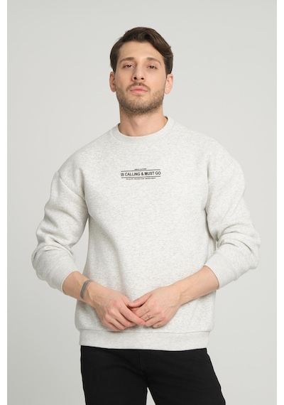 Alexander Gardi Alexandergardı İçi Polarlı Baskı Detaylı Sweatshırt B23-37401 001
