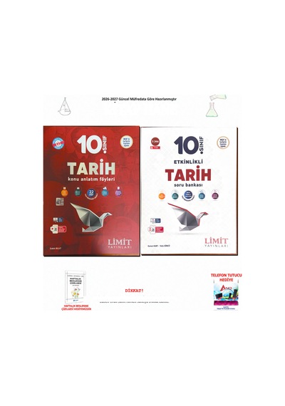 Limit 10. Sınıf Tarih Konu Anlatım Ve Soru Bankası 2 Kitap Seti