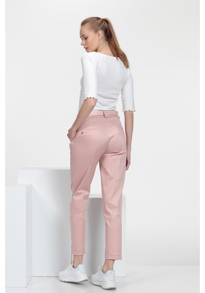 Cigarette Fit Pantolon Gülkurusu