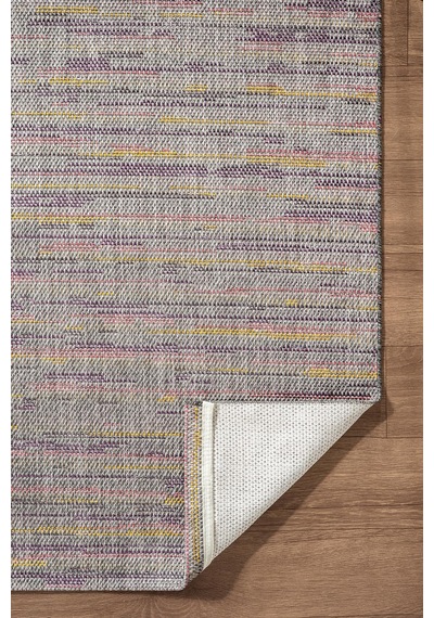 Zeen Ze003r Sisal Gri Kolay Temizlenebilir Makinede Yıkanabilir Mutfak Halısı Pamuk Taban-863 Gri