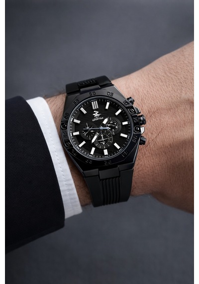 Audemars Piguet Model Silikon Kayış Erkek Kol Saati Siyah - 814725731 Siyah