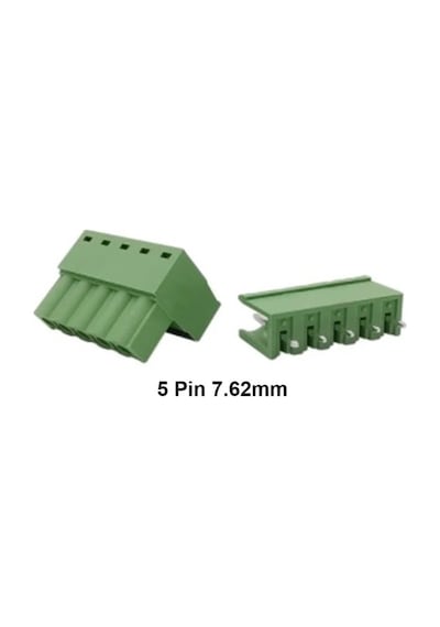 5 Pin 7.62mm Geçmeli 180c Takım Klemens