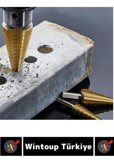 Isıya Aşınmaya Dayanıklı Ahşap Metal Plastik Kablolu Şarjlı Uyumlu 6'lı Kademeli Matkap Ucu Seti
