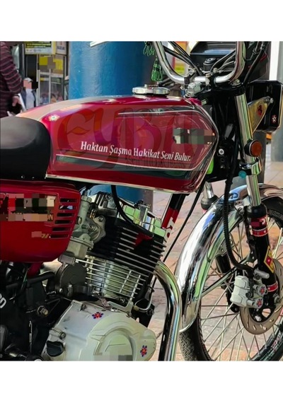 Haktan Şaşma Hakikat Seni Bulur. Motorsiklet Yazı Sticker Araç Arkası Yazı