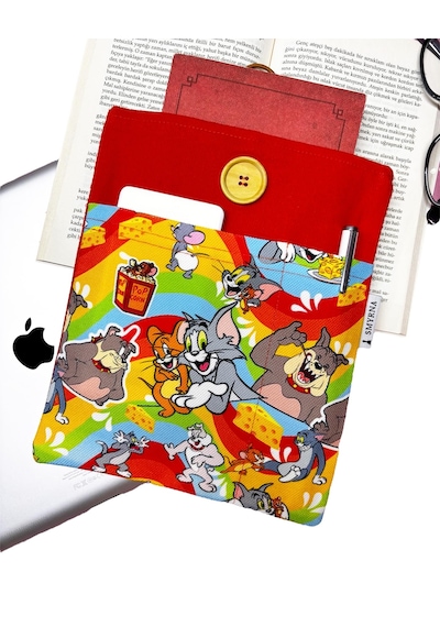 Kitap Kılıfı /tablet Kılıfı/çok Amaçlı Kılıf Kedi Ve Fare