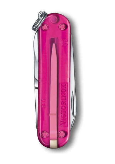 Victorinox 0.6223.t5g Classic Şeffaf Pembe Kamp Çakı Çok Renkli