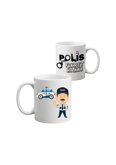Polise Hediye Isimli Kupa Bardak