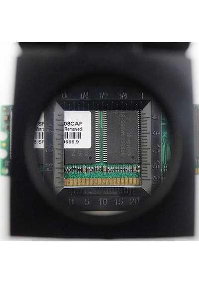 10X Lüp Akrilik Lens 28Mm Ölçekli Tekstil Optik Katlanabilir Büyü