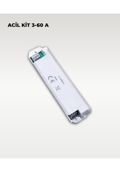 Acil Kit 3-60 A Led Spot Uyumlu Acil Durum Güç Destek Modülü