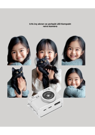 Ers Mini Retro Dijital Kamera 1080p Full Hd Dahili 128gb Hafızalı